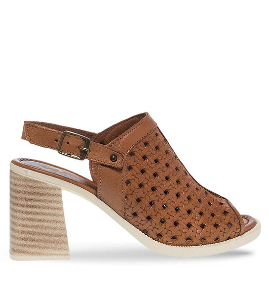 Γυναικεία Δερμάτινα Πέδιλα Mε Τακούνι Parex 11629292