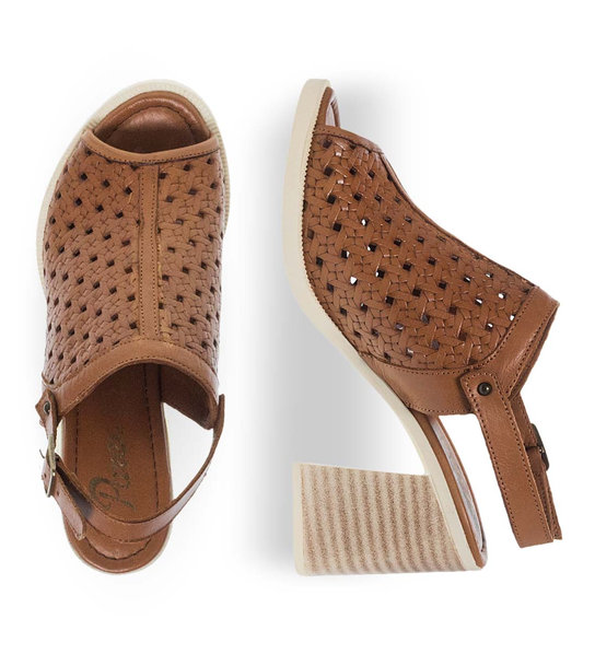 Γυναικεία Δερμάτινα Πέδιλα Mε Τακούνι Parex 11629292