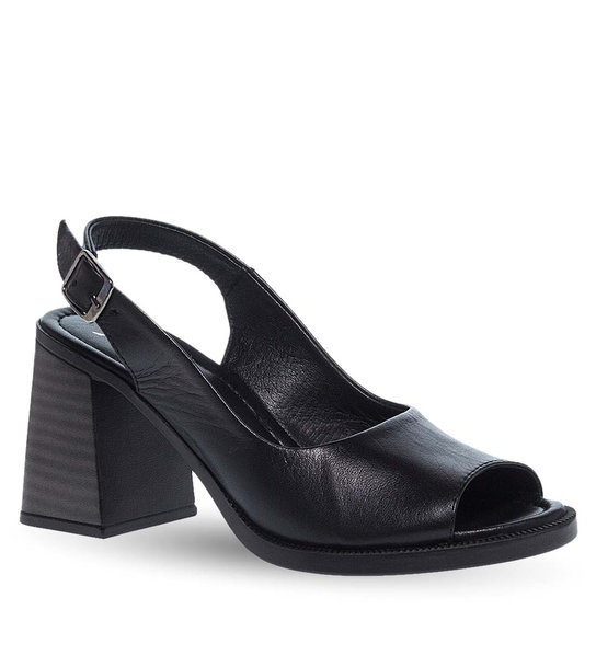 Γυναικεία Δερμάτινα Πέδιλα Mε Τακούνι Parex 11629293