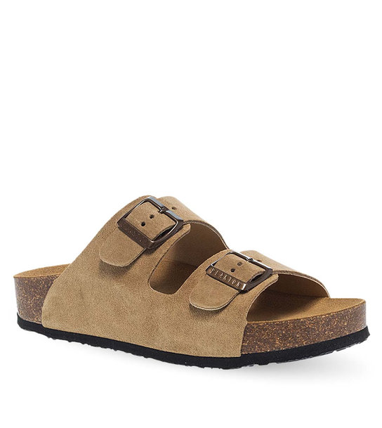 Womens Leather sandals Plakton 340010 Tan 106X