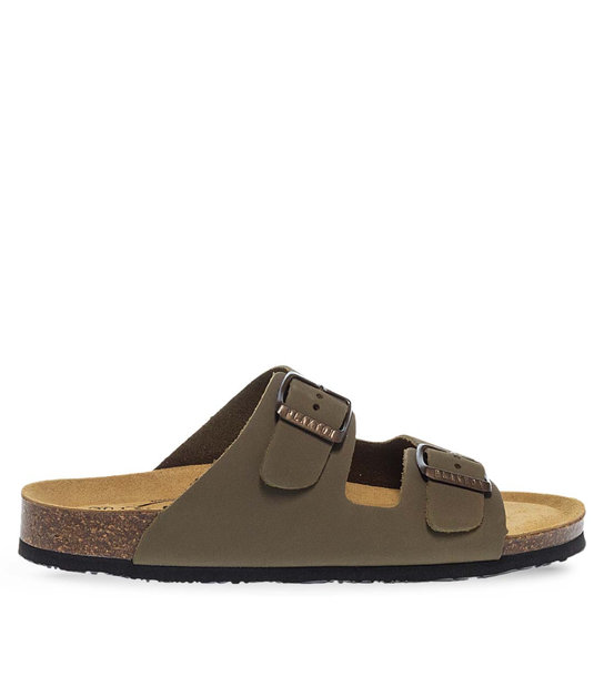 Womens Leather sandals Plakton 180010 Kaki