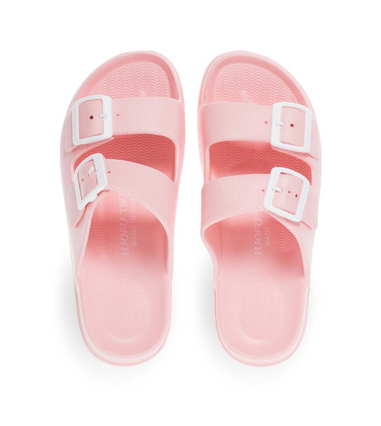 Womens Slides With Two Straps Luofu 11829118