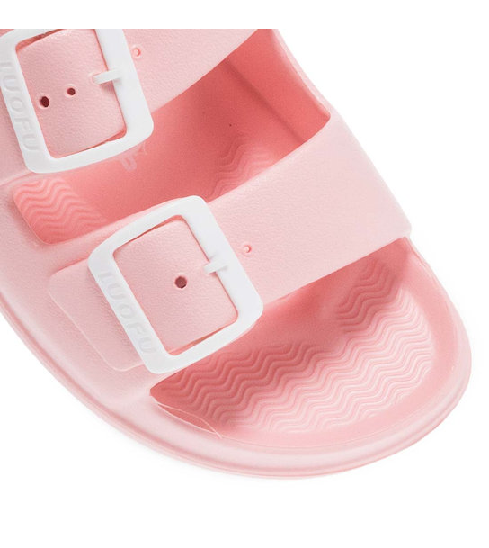 Womens Slides With Two Straps Luofu 11829118