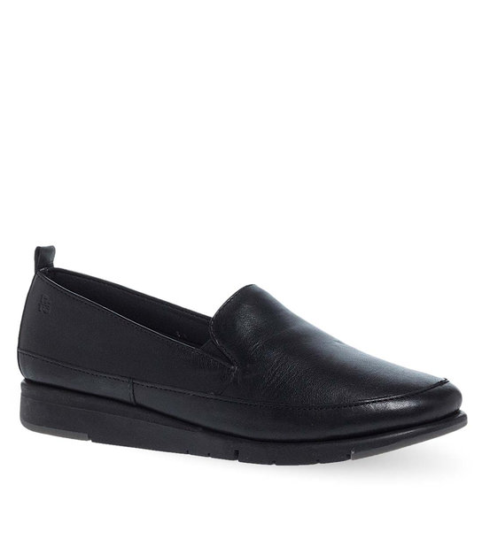 Γυναικεία Δερμάτινα Slip On Παπούτσια Flex & Go 12930016