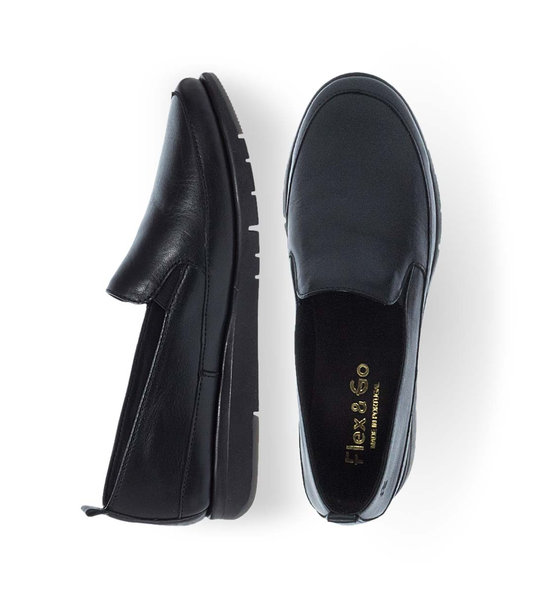Γυναικεία Δερμάτινα Slip On Παπούτσια Flex & Go 12930016