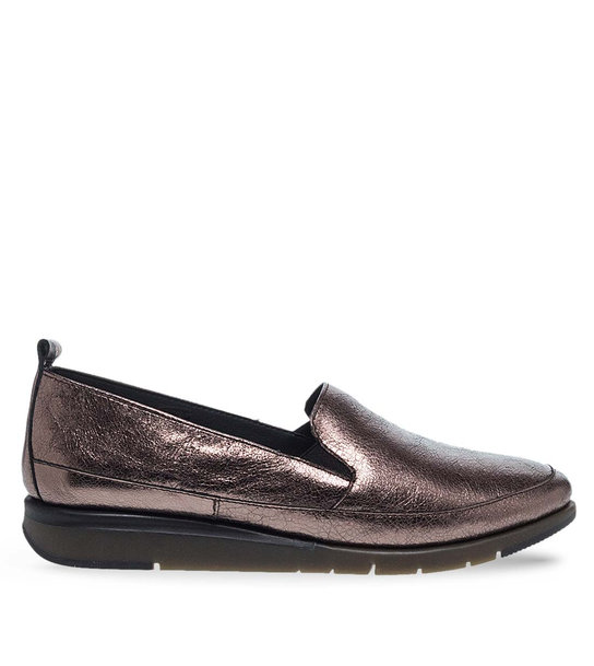 Γυναικεία Δερμάτινα Slip On Παπούτσια Flex & Go 12930016