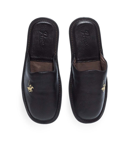 Ανδρικές Δερμάτινες Παντόφλες Σπιτιού Parex 10130221