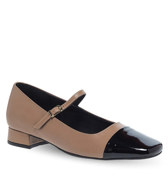 Women's Leather Mary Jane Shoes Maison Minrelle 13230003