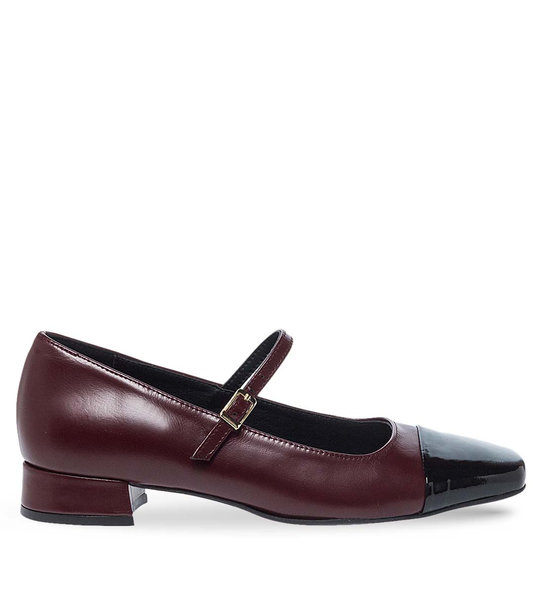 Womens Leather Mary Jane Shoes Maison Minrelle 13230003