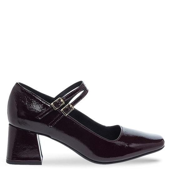 Womens Leather Mary Jane Shoes Maison Minrelle 13230008