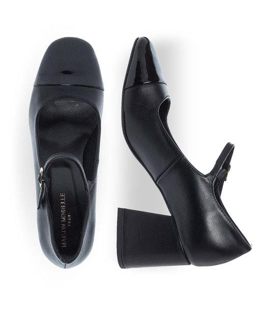Womens Leather Mary Jane Shoes Maison Minrelle 13230009