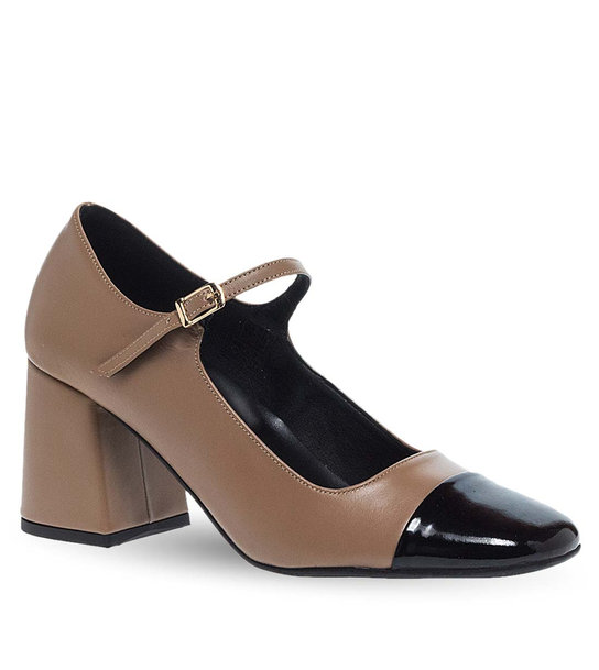 Women's Leather Mary Jane Shoes Maison Minrelle 13230009