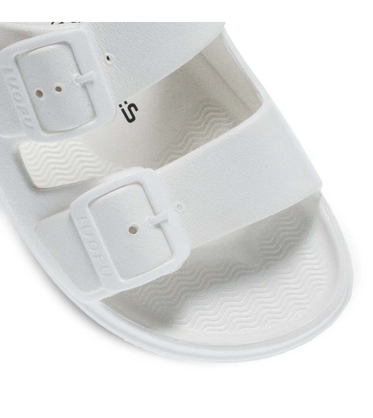 Womens Slides With Two Straps Luofu 11829034