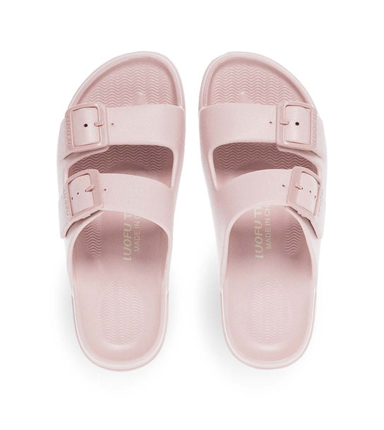 Womens Slides With Two Straps Luofu 11829034
