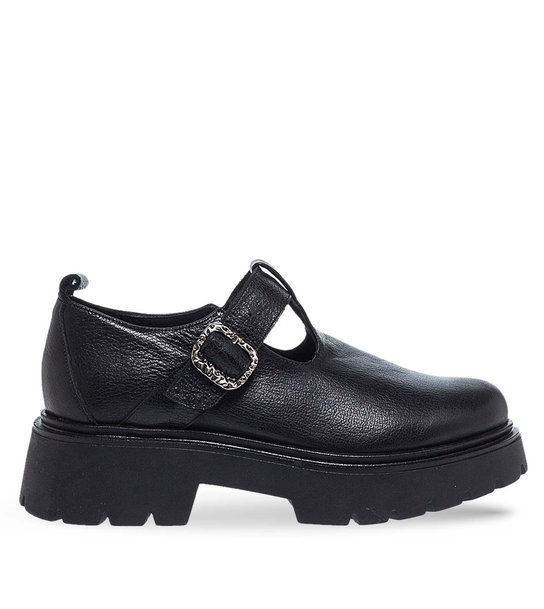 Womens Leather Mary Jane Shoes Maison Minrelle 12330000