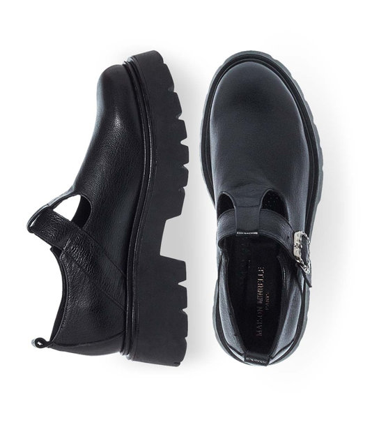 Womens Leather Mary Jane Shoes Maison Minrelle 12330000