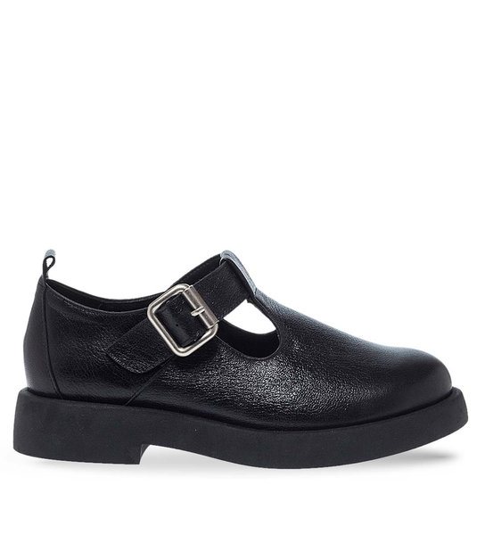 Womens Leather Mary Jane Shoes Maison Minrelle 13230000
