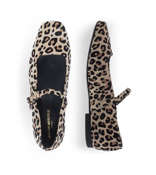 Womens Leather Mary Jane Shoes Maison Minrelle 13231001