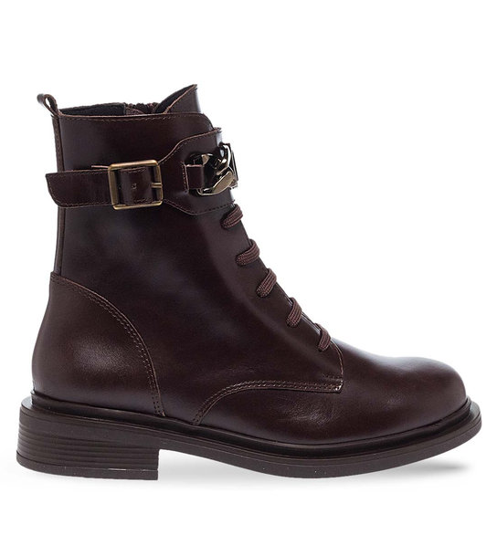 Womens Leather Ankle Boots Maison Minrelle 10330197