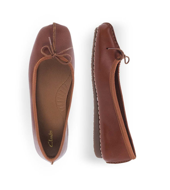 Womens Leather Ballerinas Clarks 20352930