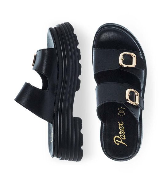 Womens Leather Flatforms Parex 12731004