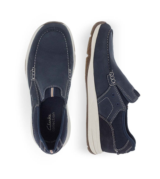 Mens Leather Slip On Shoes Clarks 26176976