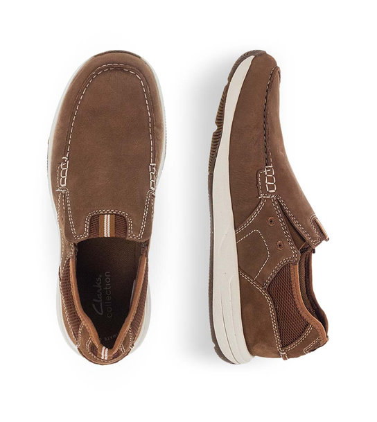 Mens Leather Slip On Shoes Clarks 26176975