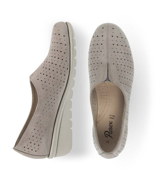 Womens Leather Slip On Shoes Parex 12931010