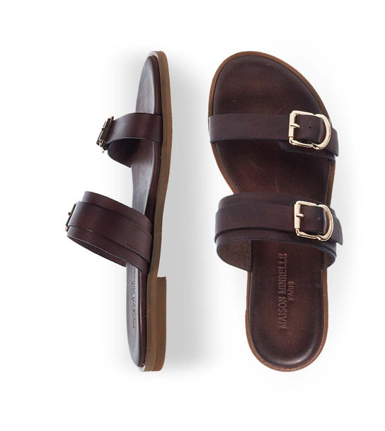 Womens Leather Sandals Maison Minrelle 11531091