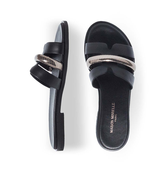 Womens Leather Sandals Maison Minrelle 11531093