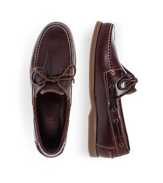 Mens Leather Boat Shoes Ace W1884