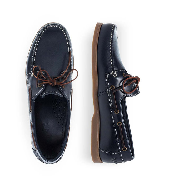 Mens Leather Boat Shoes Ace W1884