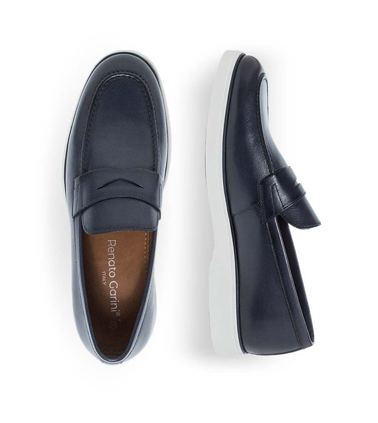 Mens Leather Loafers Renato Garini U562V2122052