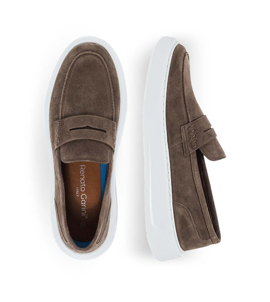 Mens Leather Loafers Renato Garini U562V3162547