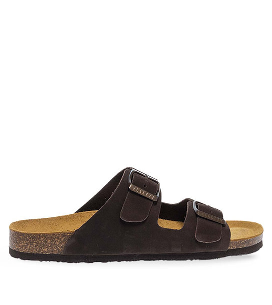 Womens Leather Sandals Plakton 180010 Marron Sa