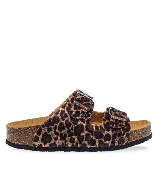 Γυναικεία Δερμάτινα Σανδάλια Plakton 340010 No 5 Leopard