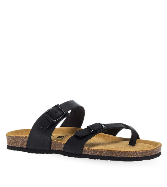 Women's Leather Sandals Plakton 171032 Negro