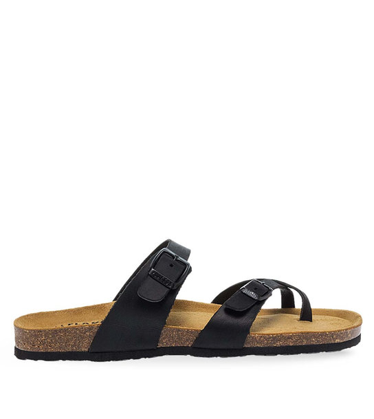 Womens Leather Sandals Plakton 171032 Negro