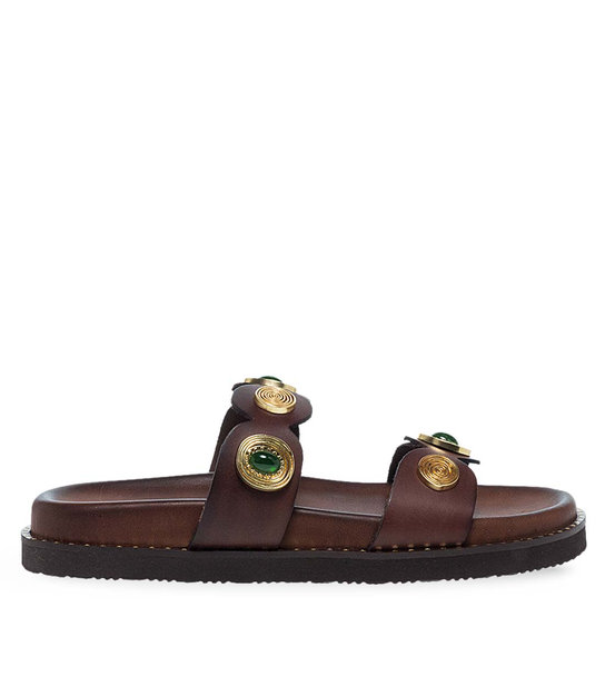Womens Leather Sandals Maison Minrelle 11531259