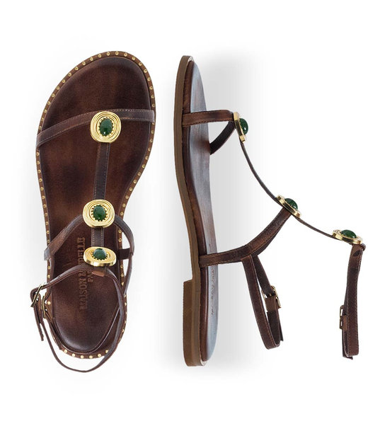 Womens Leather Sandals Maison Minrelle 11531261