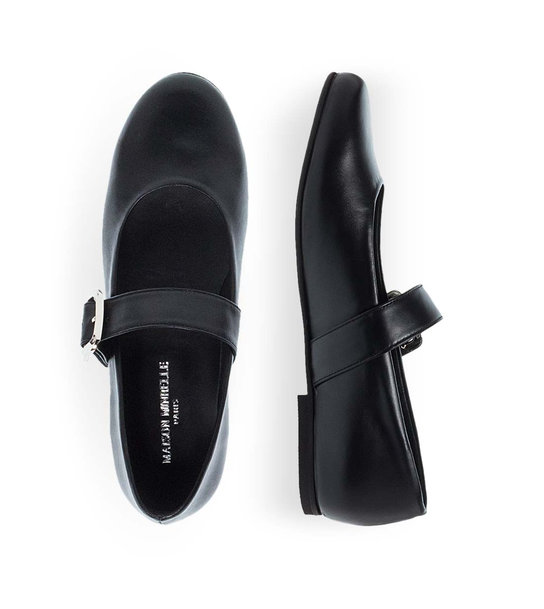 Womens Leather Ballerinas Maison Minrelle 10432014