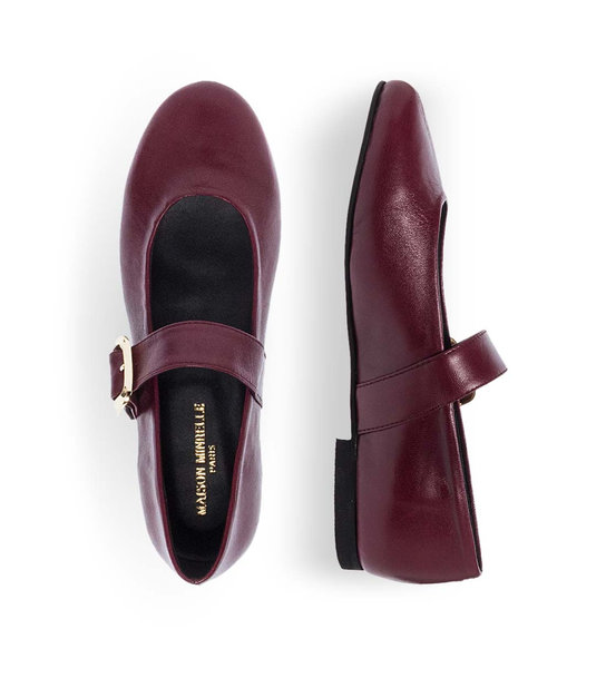 Womens Leather Ballerinas Maison Minrelle 10432014