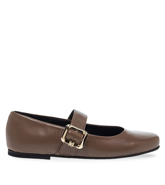 Womens Leather Ballerinas Maison Minrelle 10432014