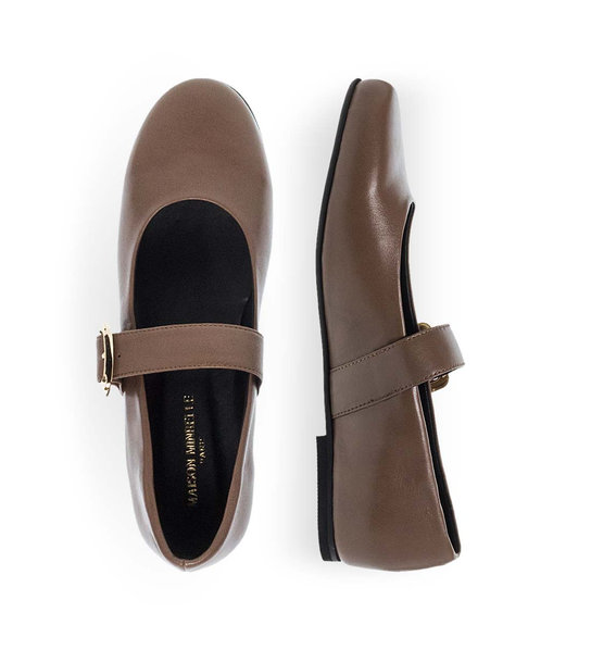 Womens Leather Ballerinas Maison Minrelle 10432014