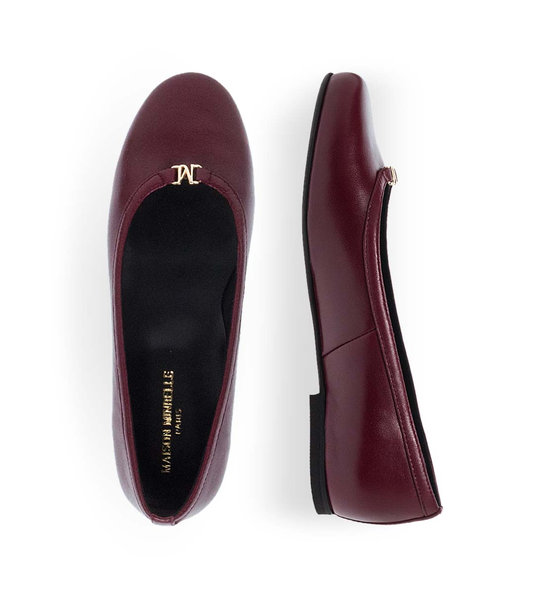 Womens Leather Ballerinas Maison Minrelle 10432015
