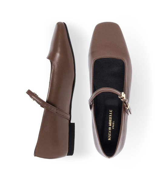 Womens Leather Ballerinas Maison Minrelle 10432021