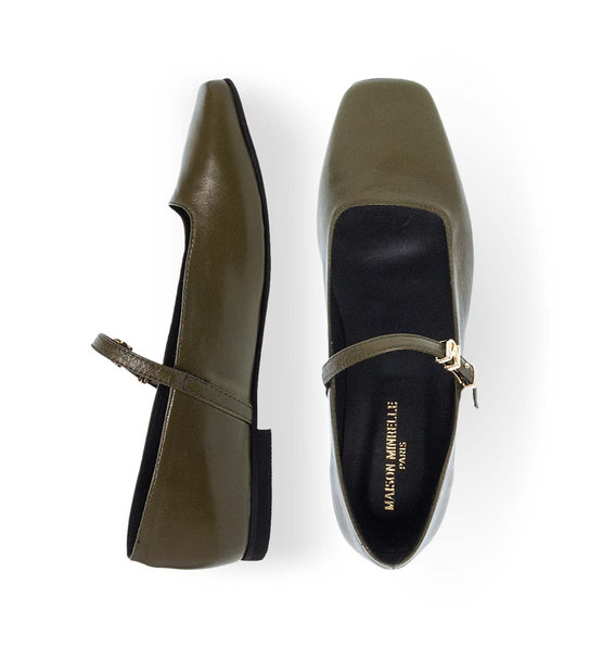 Womens Leather Ballerinas Maison Minrelle 10432021