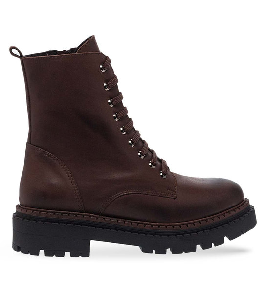 Womens Leather Ankle Boots Maison Minrelle 10332150