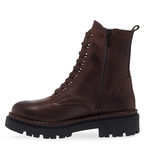 Womens Leather Ankle Boots Maison Minrelle 10332150