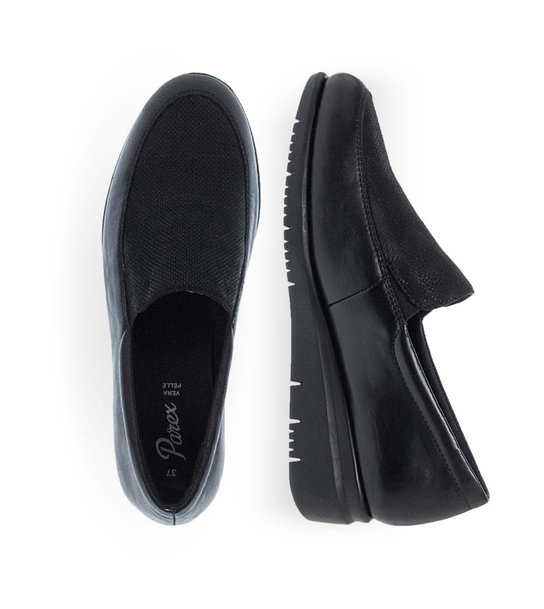 Womens Leather Slip On Shoes Parex 12932005